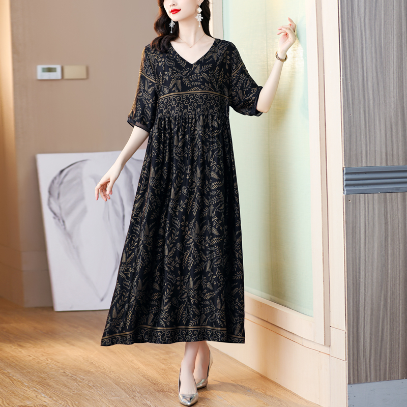 Zuoman-女性のための黄色の自由奔放に生きるミディドレス - Vintage Fashion Runway のレビューと価格
