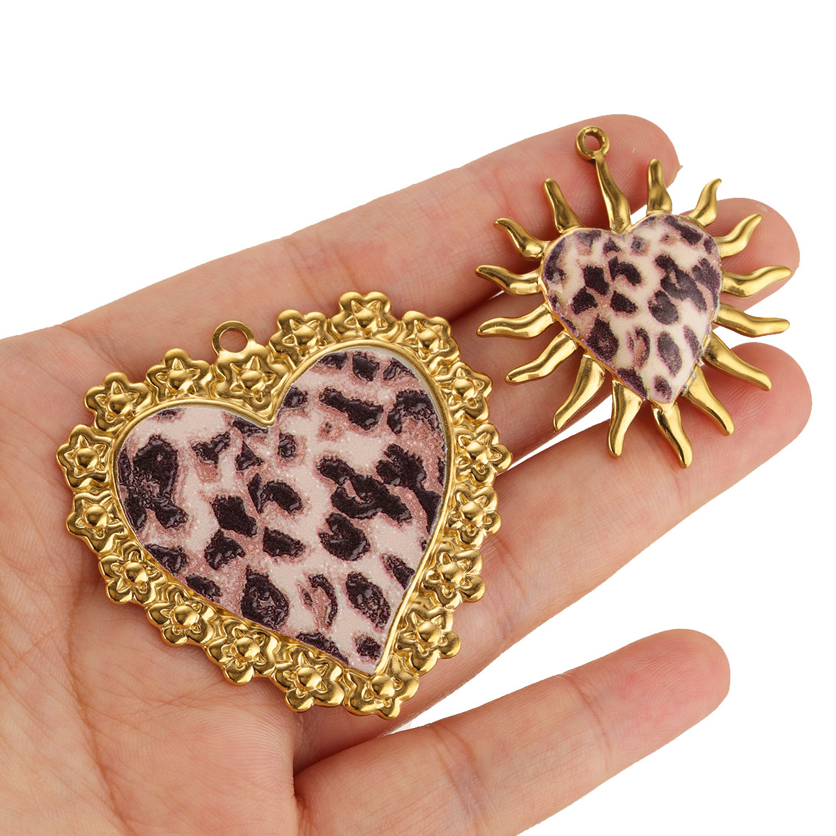 1-2個 ヴィンテージ ステンレススチール チャーム ハート - Vintage Fashion Earrings のレビューと価格