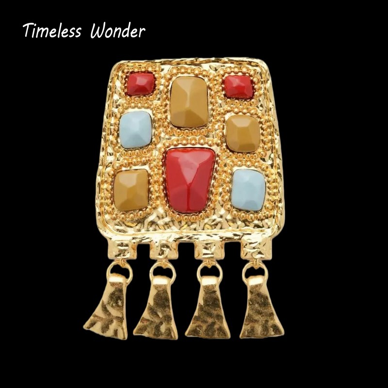 タイムレスワンダーレトロジオステートメントブローチピン女性用 - Vintage Fashion Runway のレビューと価格