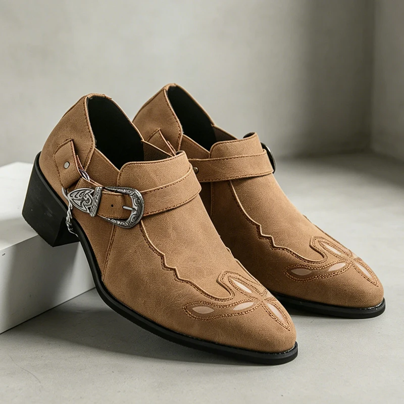 メンズ ヴィンテージ カウボーイブーツ レザー ハイカット  - Vintage Outdoor Fashion のレビューと価格