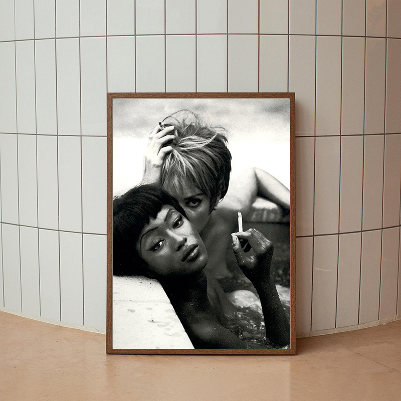 ヴィンテージファッション写真モデル セクシーなK-ケイト・モ - Vintage Vogue Fashion Poster のレビューと価格