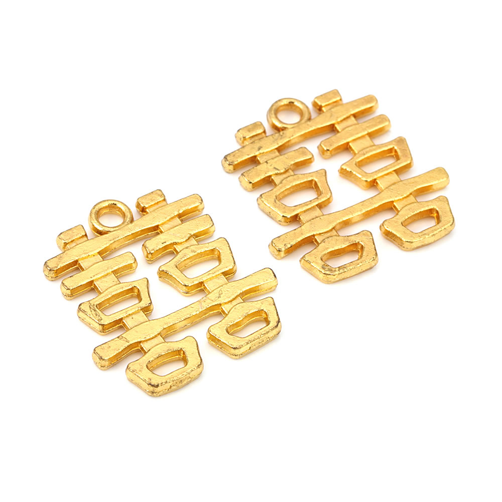 ヴィンテージスタイル亜鉛合金製「LOVE」ハート文字ペンダン - Vintage Fashion Earrings のレビューと価格