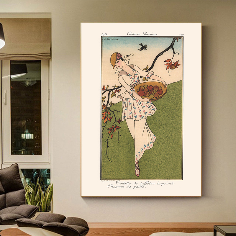 ヴィンテージフレンチデコアートイラストポスター高級ファッショ - Vintage Vogue Fashion Poster のレビューと価格
