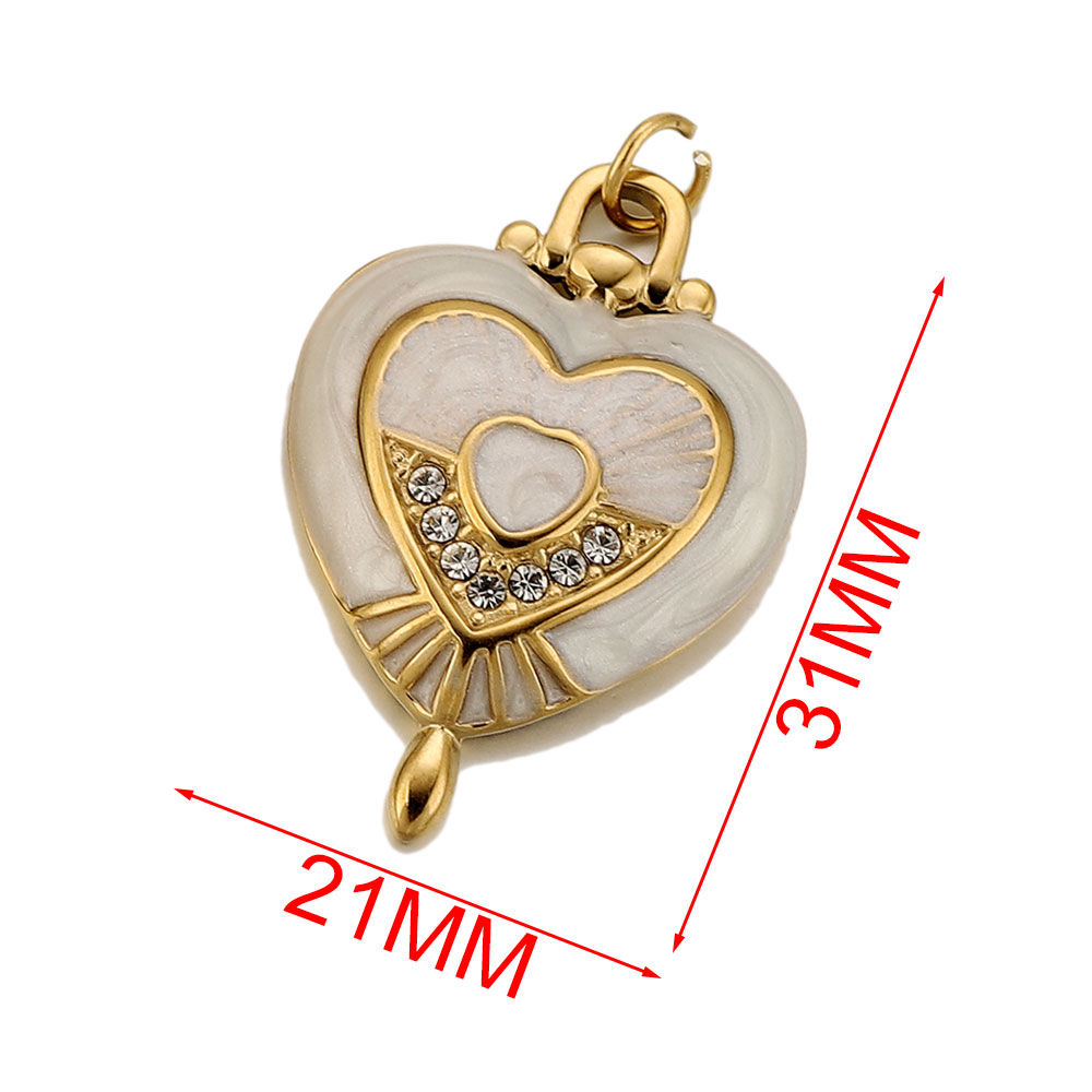 3個入り ステンレス製 ヴィンテージ エナメル ハートチャー - Vintage Fashion Earrings のレビューと価格