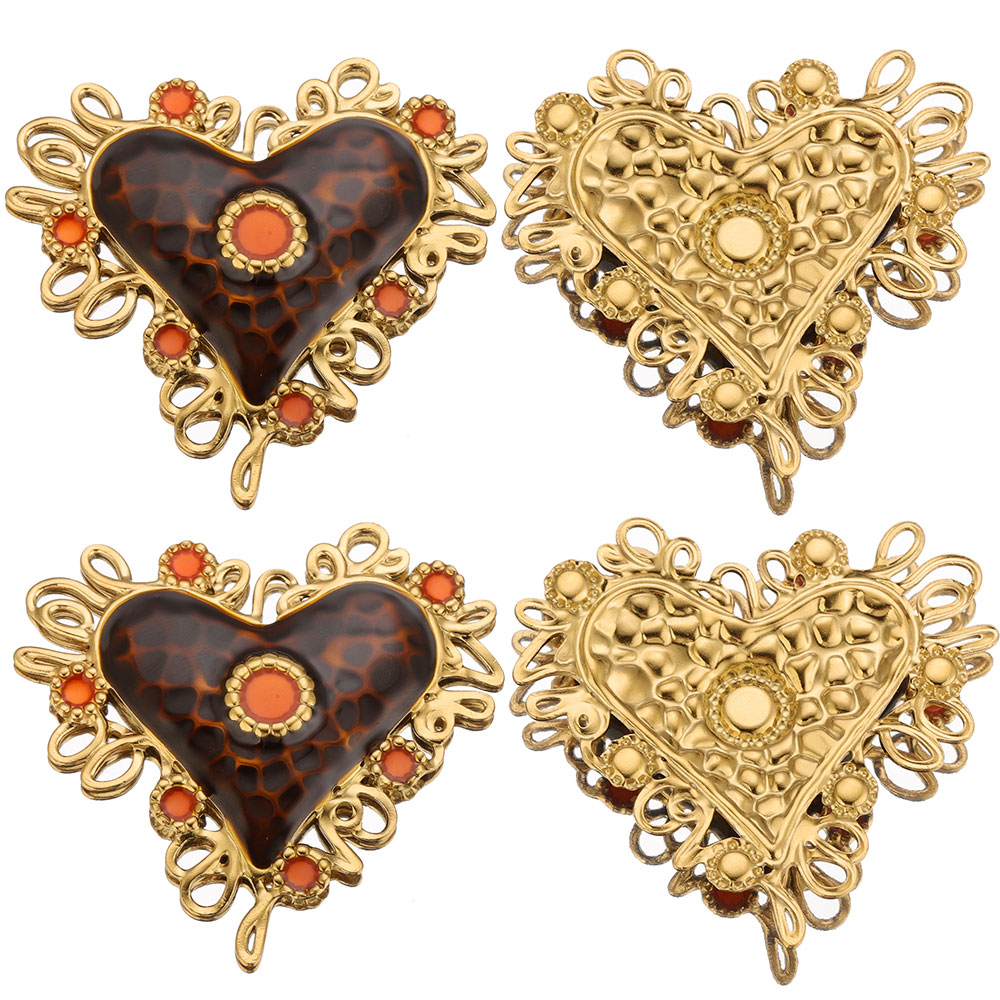 2個入り 55MM ステンレススチール製 ヴィンテージ バロ - Vintage Fashion Earrings のレビューと価格
